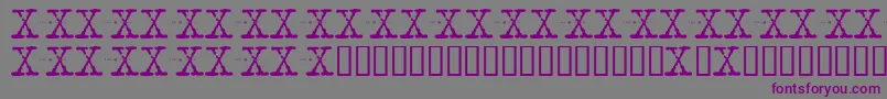 Xfont Font – Purple Fonts on Gray Background