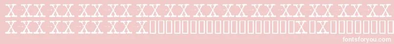 Xfont Font – White Fonts on Pink Background