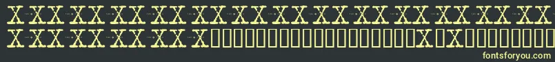 Xfont Font – Yellow Fonts on Black Background