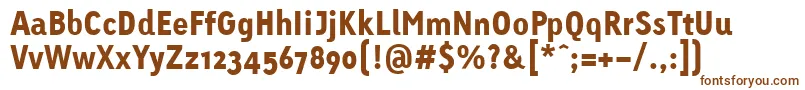 LinotypeTetriaBlack Font – Brown Fonts on White Background
