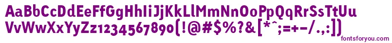 LinotypeTetriaBlack Font – Purple Fonts on White Background