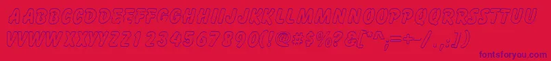 Lisätietoja GizmooutlinecapssskRegular-fontista GizmooutlinecapssskRegular-fontti – violetit fontit punaisella taustalla