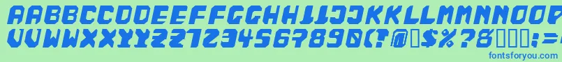 Badfag ffy Font – Blue Fonts on Green Background