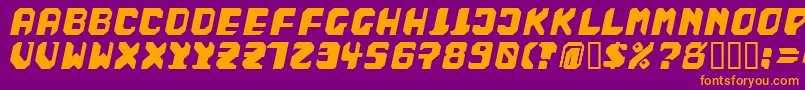 Badfag ffy Font – Orange Fonts on Purple Background