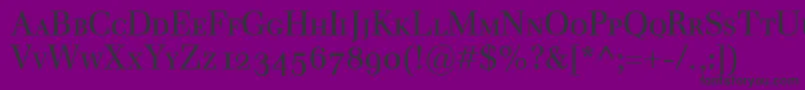 EmonaSmallcaps Font – Black Fonts on Purple Background