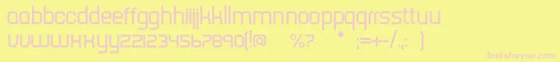 Tripserifce Font – Pink Fonts on Yellow Background