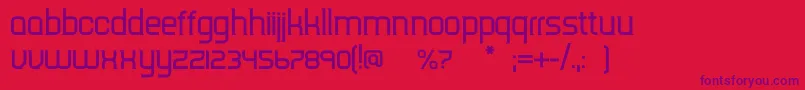 Tripserifce Font – Purple Fonts on Red Background