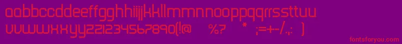 Tripserifce-Schriftart – Rote Schriften auf violettem Hintergrund