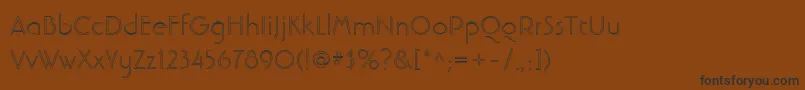 fuente LinotypebanjomanopenLight – Fuentes Negras Sobre Fondo Marrón