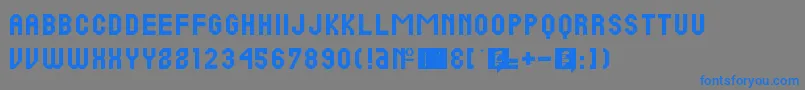 PineRc Font – Blue Fonts on Gray Background