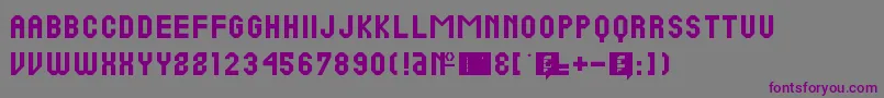 PineRc-Schriftart – Violette Schriften auf grauem Hintergrund