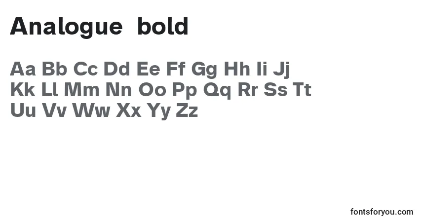 characters of analogue75bold font, letter of analogue75bold font, alphabet of  analogue75bold font