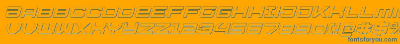 Lisätietoja U.S.S.DallasOutlineItalic-fontista U.S.S.DallasOutlineItalic-fontti – siniset fontit oranssilla taustalla