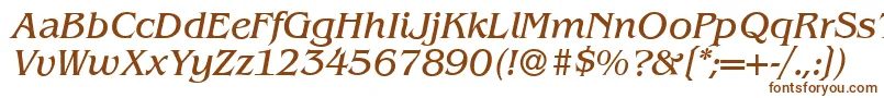 B693RomanItalic Font – Brown Fonts