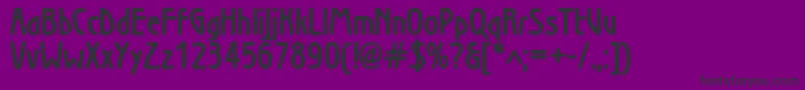 WienBold Font – Black Fonts on Purple Background