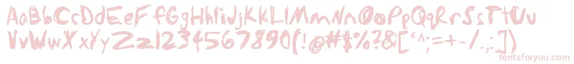 Sketchathon-Schriftart – Rosa Schriften