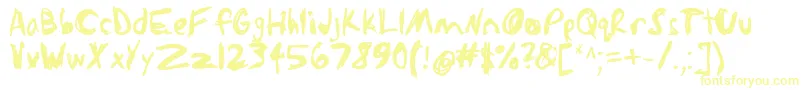 Sketchathon-Schriftart – Gelbe Schriften