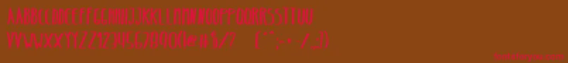 BeltaBold Font – Red Fonts on Brown Background