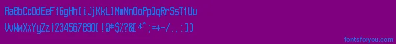Aeroport Font – Blue Fonts on Purple Background
