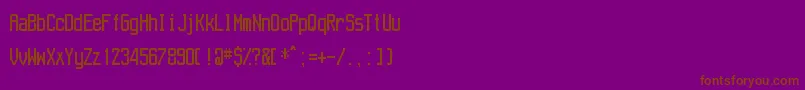 Aeroport Font – Brown Fonts on Purple Background