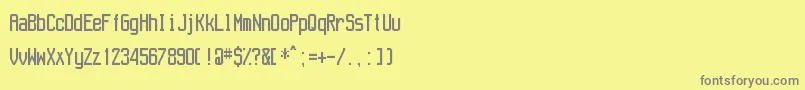 Aeroport Font – Gray Fonts on Yellow Background