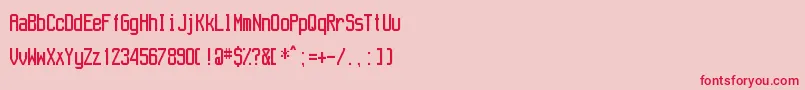 Aeroport Font – Red Fonts on Pink Background