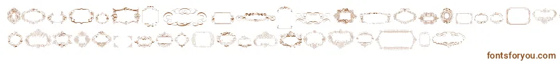 Lisätietoja CalligraphicFramesSoftTwo-fontista CalligraphicFramesSoftTwo-fontti – ruskeat fontit