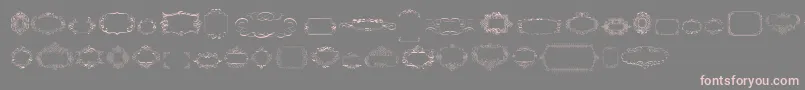 fuente CalligraphicFramesSoftTwo – Fuentes Rosadas Sobre Fondo Gris
