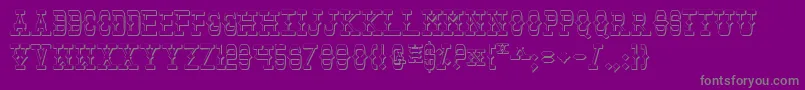 TombstoneShadow Font – Gray Fonts on Purple Background
