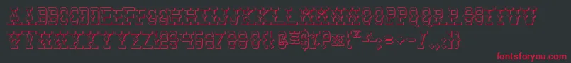 TombstoneShadow Font – Red Fonts on Black Background