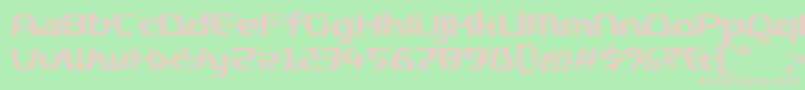 KompressorBold Font – Pink Fonts on Green Background