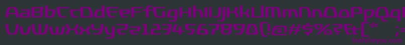 Fonte KompressorBold – fontes roxas em um fundo preto