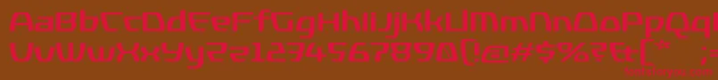 KompressorBold Font – Red Fonts on Brown Background
