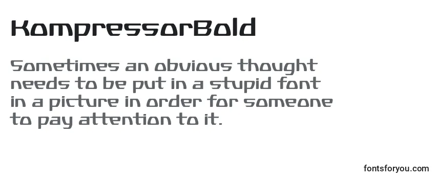 KompressorBold-fontti