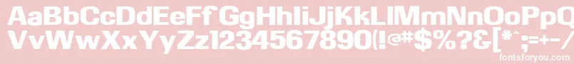 Kasseultraflf Font – White Fonts on Pink Background