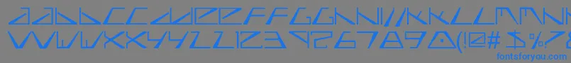 Fonte Biasel – fontes azuis em um fundo cinza