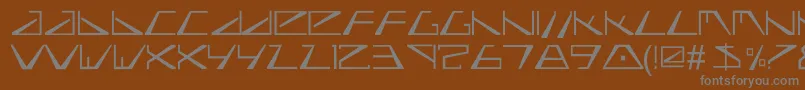 Biasel Font – Gray Fonts on Brown Background