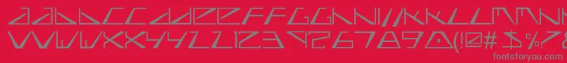 フォントBiasel – 赤い背景に灰色の文字