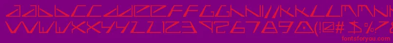 Biasel Font – Red Fonts on Purple Background