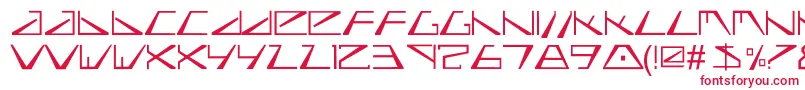 Biasel Font – Red Fonts on White Background