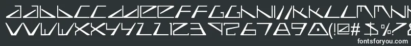 フォントBiasel – 黒い背景に白い文字