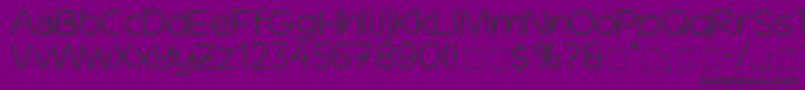 DinkoSsi-Schriftart – Schwarze Schriften auf violettem Hintergrund