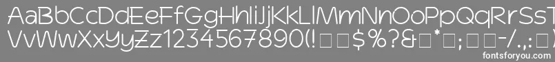 DinkoSsi Font – White Fonts on Gray Background