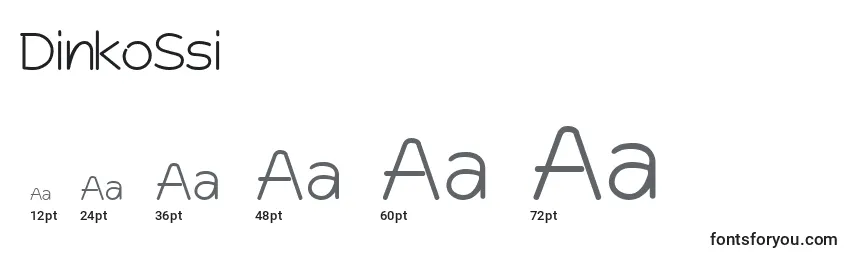 DinkoSsi Font Sizes