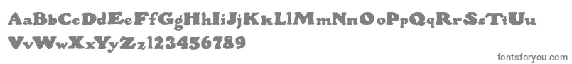 WoodStevensBold Font – Gray Fonts on White Background