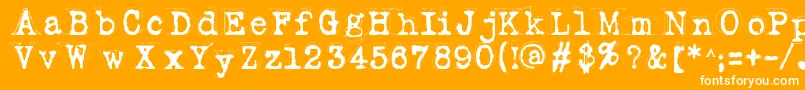 Fluoxetine Font – White Fonts on Orange Background