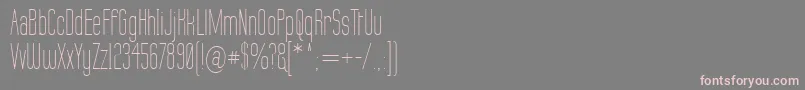 fuente LabtopThin – Fuentes Rosadas Sobre Fondo Gris