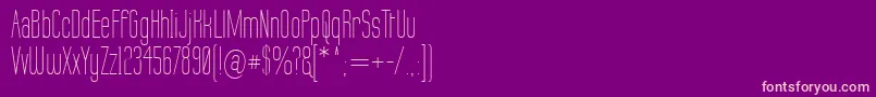 Шрифт LabtopThin – розовые шрифты на фиолетовом фоне