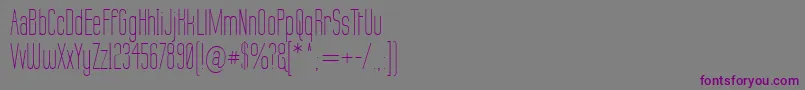 Шрифт LabtopThin – фиолетовые шрифты на сером фоне