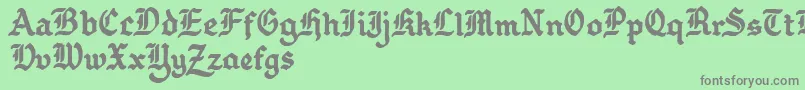 Gothballcrap Font – Gray Fonts on Green Background